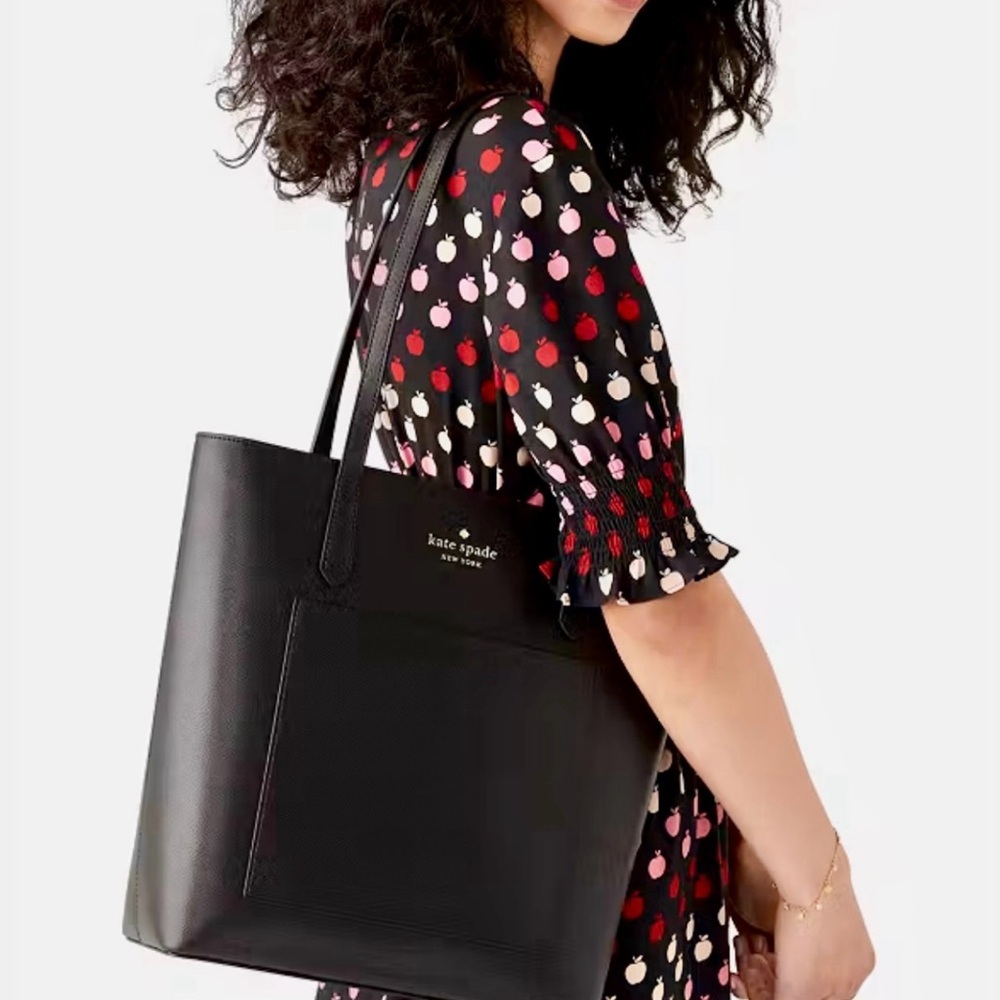 Kate Spade Black Tote Elegant Structured Design